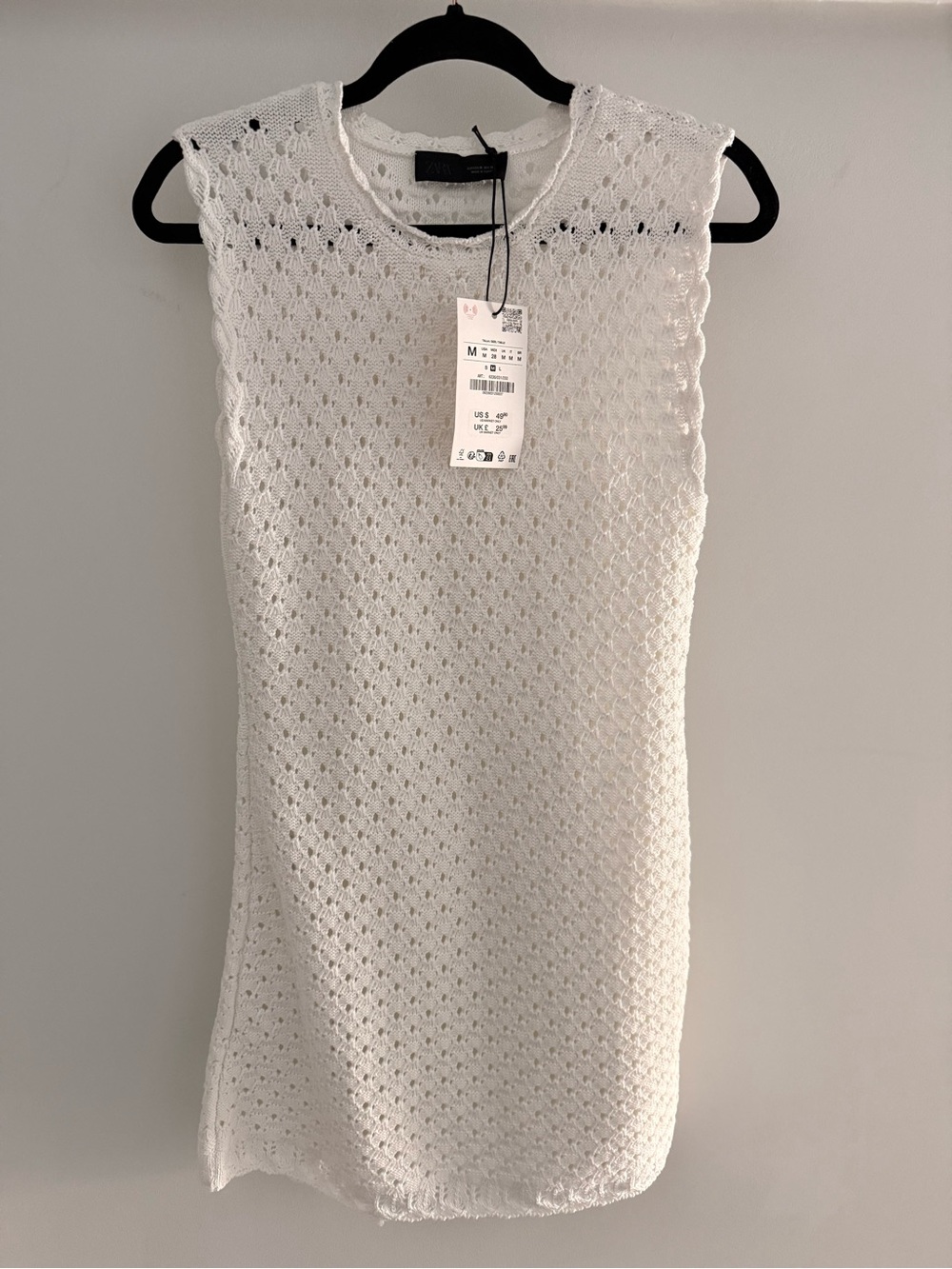 Zara Pointelle Knit Mini Dress - Picture 3 of 4